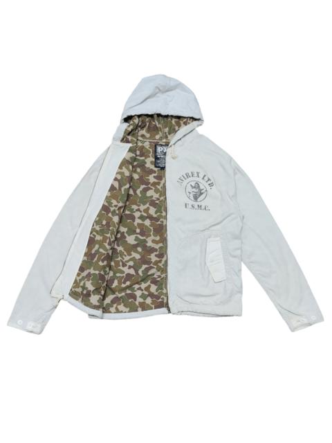 Other Designers Vintage Avirex Hooded Jacket Camouflage Military