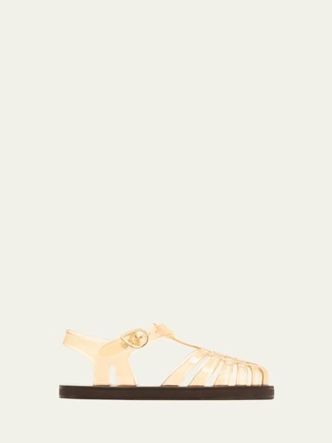 ANCIENT GREEK SANDALS Homeria Transparent Jelly Fisherman Sandals