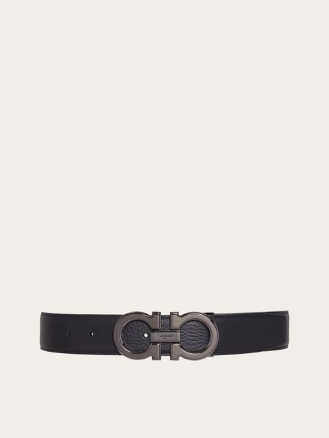FERRAGAMO Reversible and adjustable Gancini belt