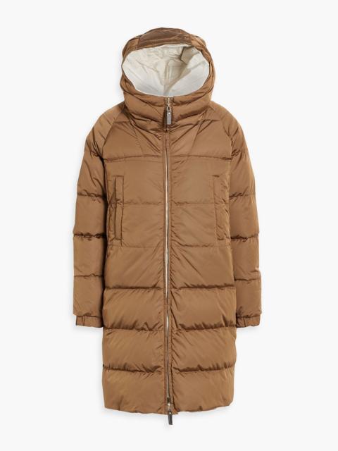 Max Mara Reversible quilted shell hooded down coat