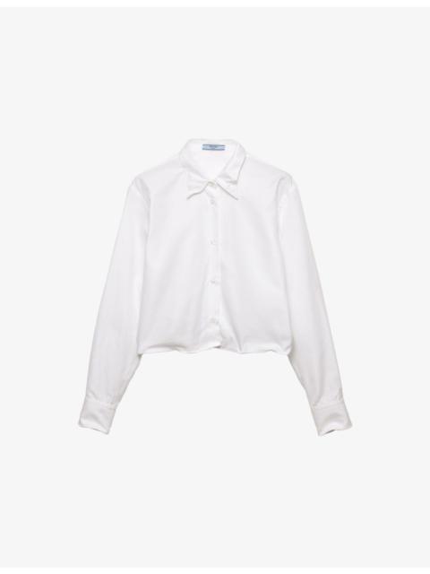 Prada Shapeable Relaxed-Fit Cotton Shirt
