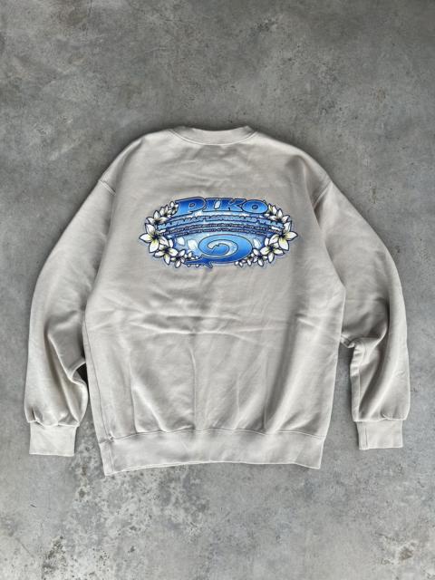 Surf Style - Piko Hawaiian Longboard surf backhit crewneck pullover