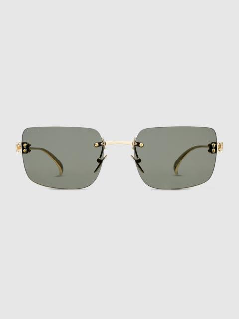 GUCCI Frameless square sunglasses