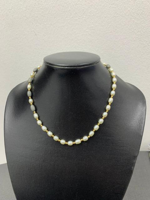 Vintage 18K Gold Natural Pearls Necklace