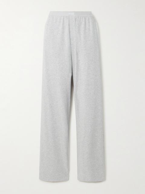 SKIMS Boyfriend Stretch-modal And Cotton-blend Jersey Track Pants