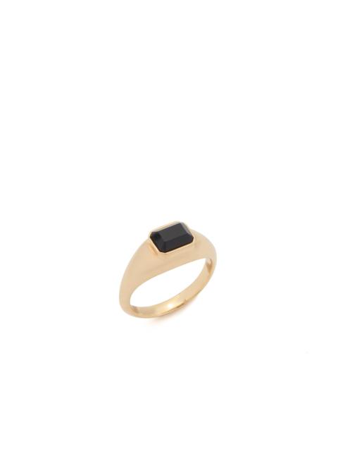 GABRIELA HEARST Small Ring in 18K Yellow Gold & Onyx