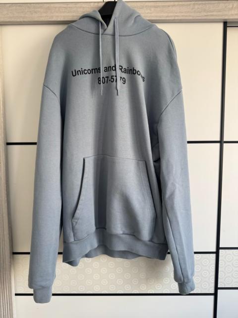 VETEMENTS Vetements Blue Unicorn Hoodie