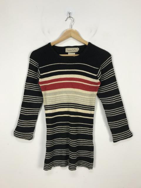 Other Designers Japanese Brand - LHomme Raffine Strechable Fit Striped Knitwear #2655
