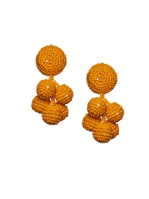 SACHIN & BABI MINI COCONUTS EARRINGS - TANGERINE