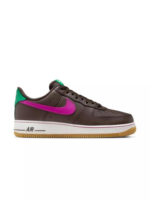 Nike Air Force 1 '07 "Baroque Brown/Vivid Purple/Stadium Green" Men's Shoe