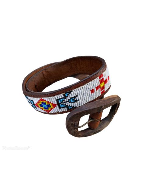 Other Designers vintage native navajo aztec belt wooden leather