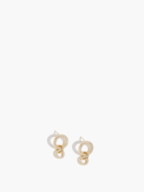 Spinelli Kilcollin Canis Pave Earrings in 18k Yellow Gold