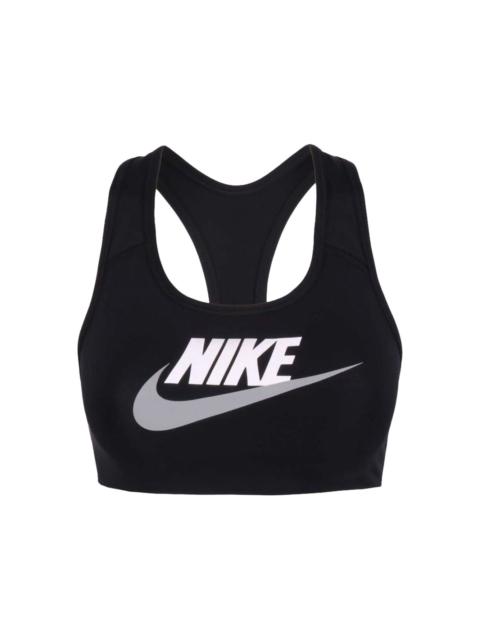 Dri-FIT Swoosh medium-support "Black/White" sports bra