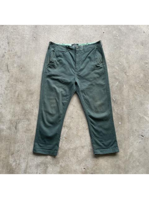 Other Designers Vintage Beams Japanese Brand Green Crop Trousers Pants