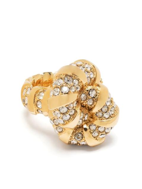 LANVIN MÉLODIE RING WITH CRYSTALS