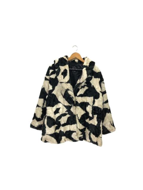 Other Designers Japanese Brand - Vintage Rei Risee Cow Zebra Pattern Fur Jacket