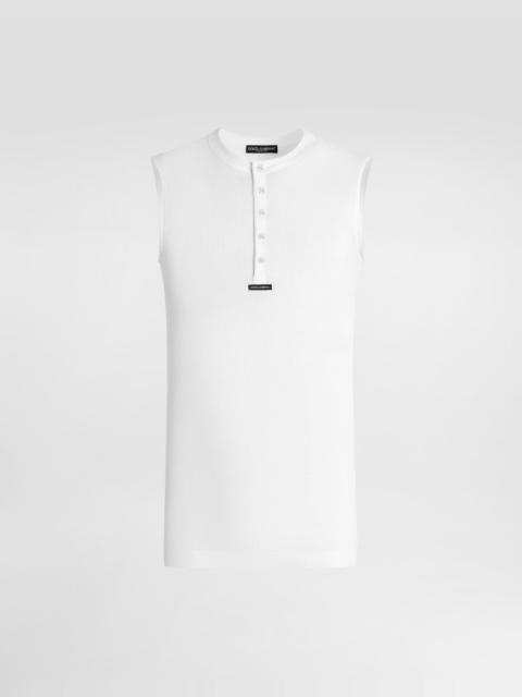 Dolce & Gabbana Cotton serafino t-shirt