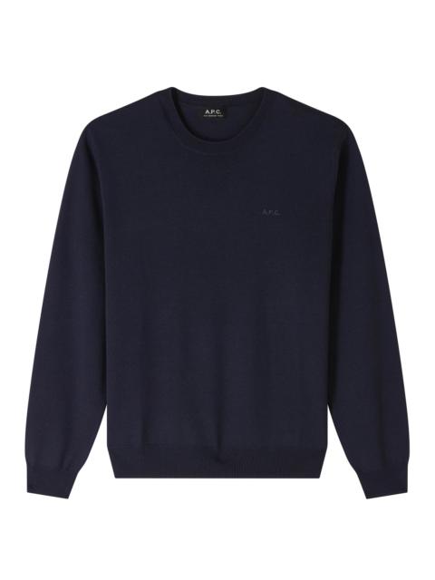 A.P.C. MATT LOGO SWEATER