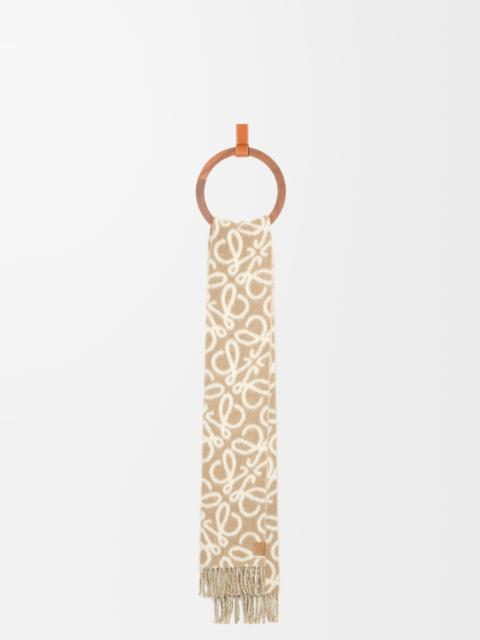 Loewe Anagram scarf in alpaca and wool