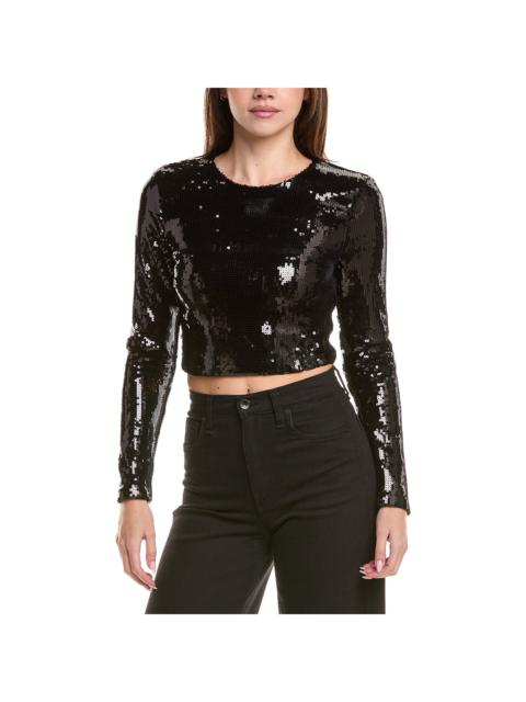 L'AGENCE L’AGENCE Rogan Crop Sequin Top