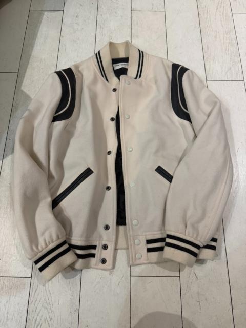 SAINT LAURENT Saint Laurent White Teddy Jacket