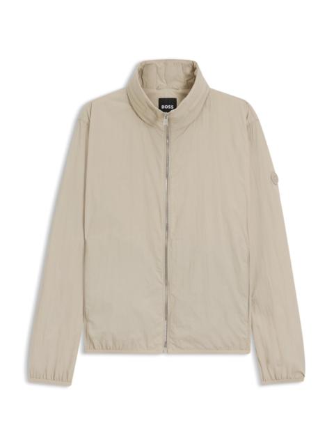 BOSS WATER-REPELLENT JACKET WITH DOUBLE B MONOGRAM PATCH