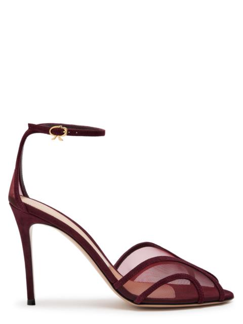 Gianvito Rossi Gianvito Rossi Mesh and Suede Sandals