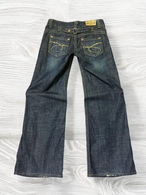 Hysteric Glamour WIDE LEG REDPEPPER BUCKLE BACK STUDDED CLAW MARKS NICE DENIM