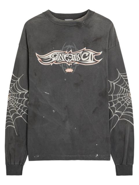 SAINT M×××××× Saint Mxxxxxx Insanity Printed Cotton top