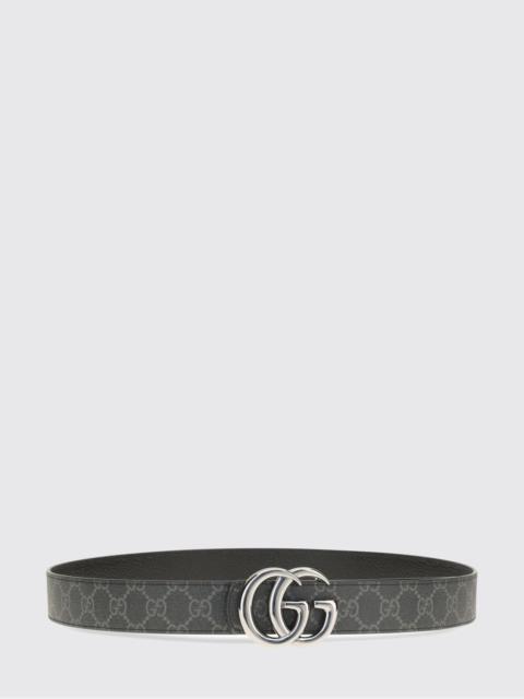 GUCCI Gucci Men Gucci Gg Marmont Reversible Belt In Leather And Gg Monogram Canvas