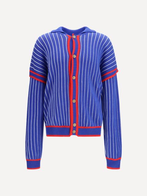 GCDS Pinstripe Cardigan