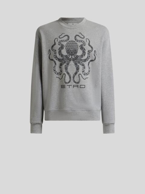 Etro SWEATSHIRT WITH OCTOPUS AND LOGO
