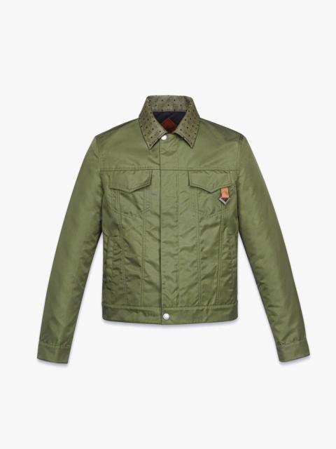 MCM Jacket in ECONYL® and Monogram Print Leather