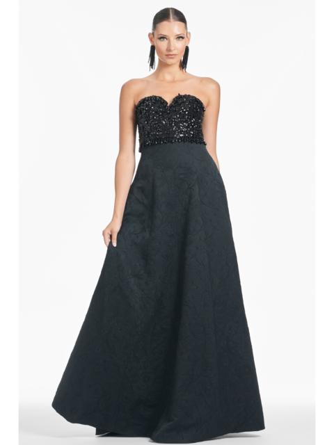 SACHIN & BABI Lillian Gown - Black