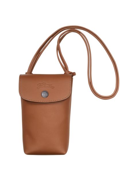 Longchamp Le Pliage Xtra Phone case with leather lace Cognac - Leather