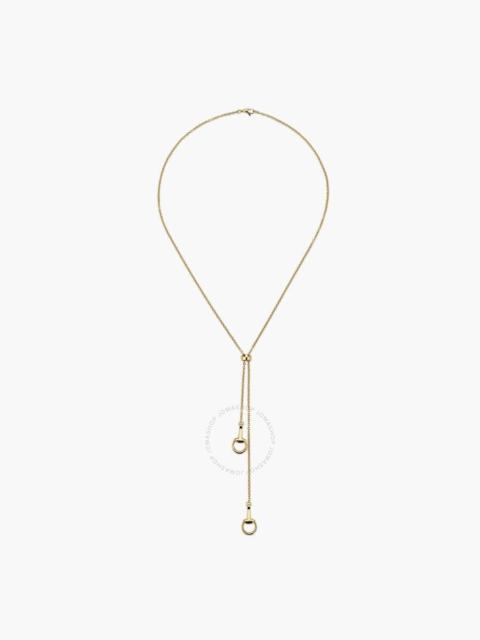 GUCCI Gucci Horsebit Pendant Necklace in 18K Yellow Gold - YBB795850001