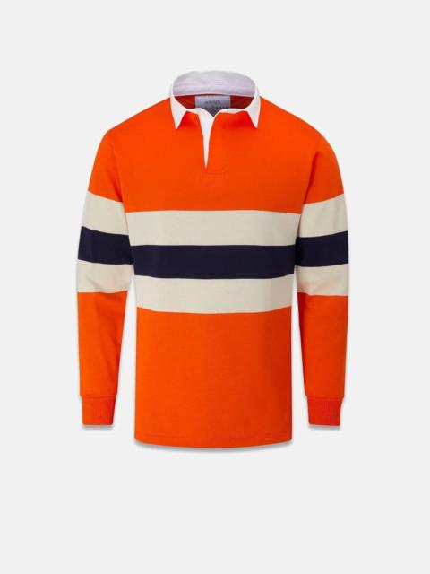 GLOVERALL Men's Gloverall x AWMS Rugby Shirt Orange