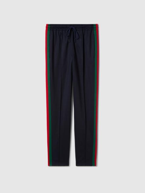 GUCCI Technical jersey sportswear pants with Web