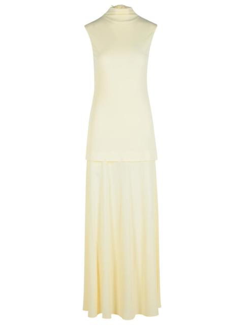 Jil Sander Jil Sander Cream Viscose Blend Dress Women