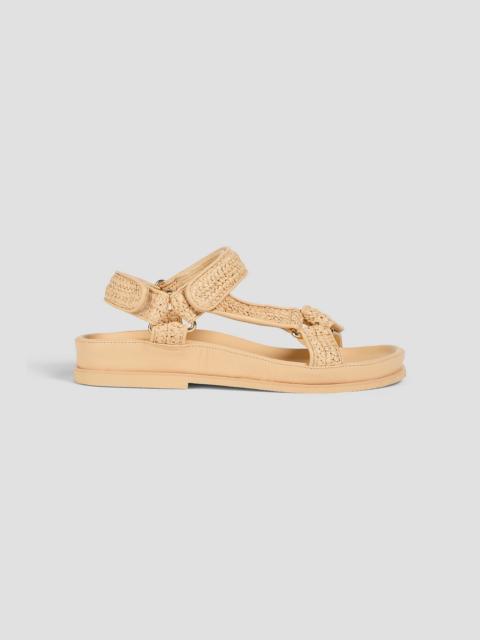 Sandro Faux raffia sandals