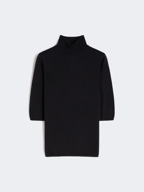 Max Mara Stockinette-stitched wool polo-neck sweater - ULTRAMARINE