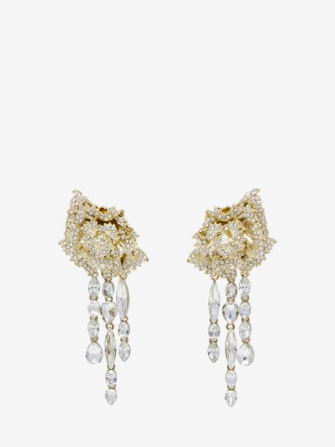 Alexander McQueen Carnation Earrings