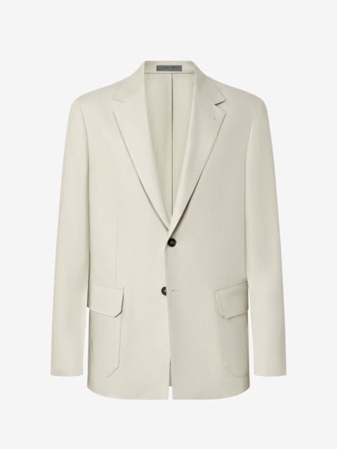 CORNELIANI Ivory pure linen jacket