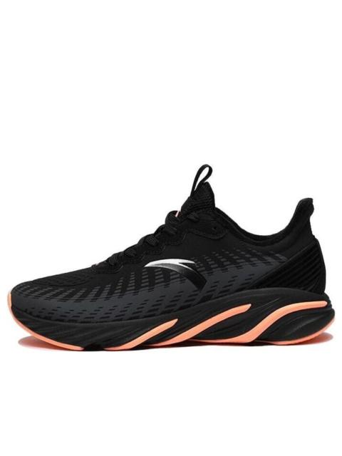 ANTA (WMNS) ANTA Leather Running Shoes 'Black Orange White' 122045522-6