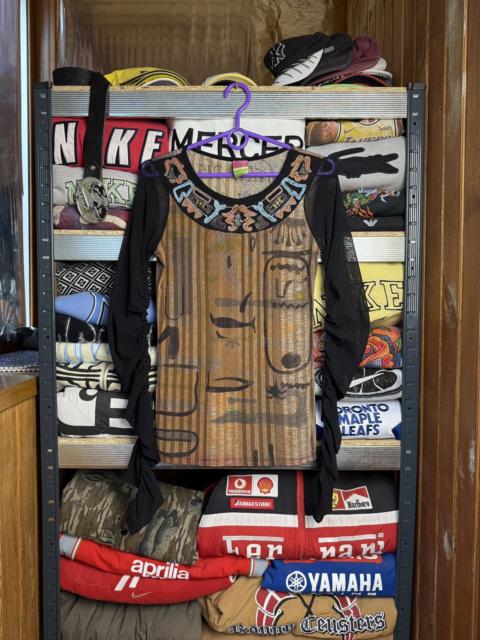 Other Designers Japanese Brand - Save the Queen avant garde vintage JPG style mesh longsleeve