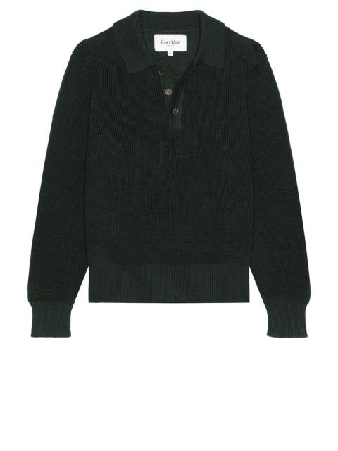 Corridor Long Sleeve Slouchy Polo