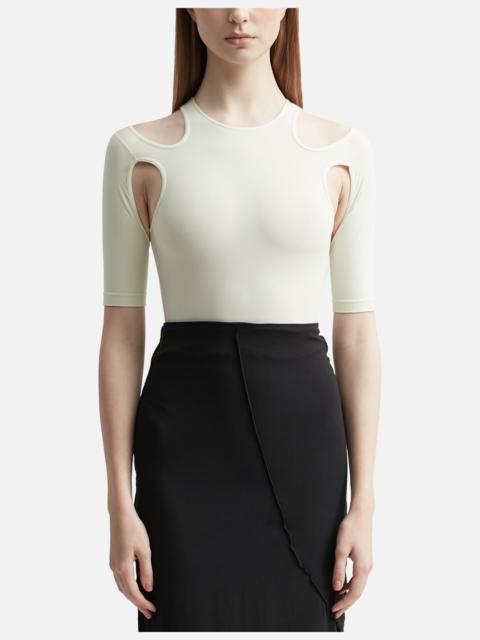 ANDREĀDAMO CUT-OUT DETAIL SCULPTED BODY TOP