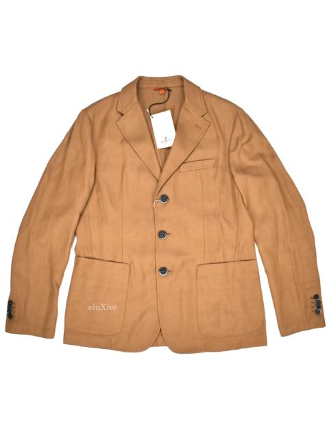 Other Designers Barena Tan Viscose Gabardine Unlined Sport Coat NWT
