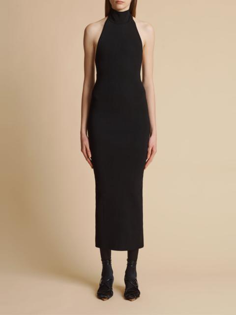 KHAITE The Suzanne Dress in Black