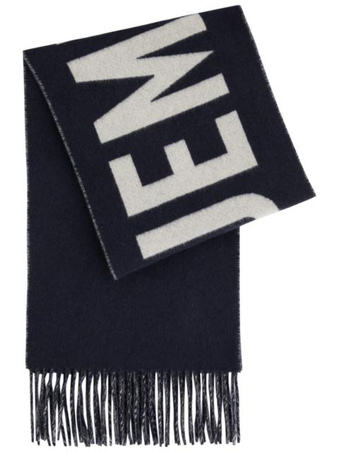 Jacquemus Le Écharpe Logo-intarsia Wool Scarf